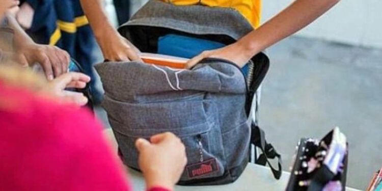 ADP pide revisar mochilas escolares cada mañana