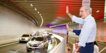 Abinader inaugura túnel de la Plaza de la Bandera