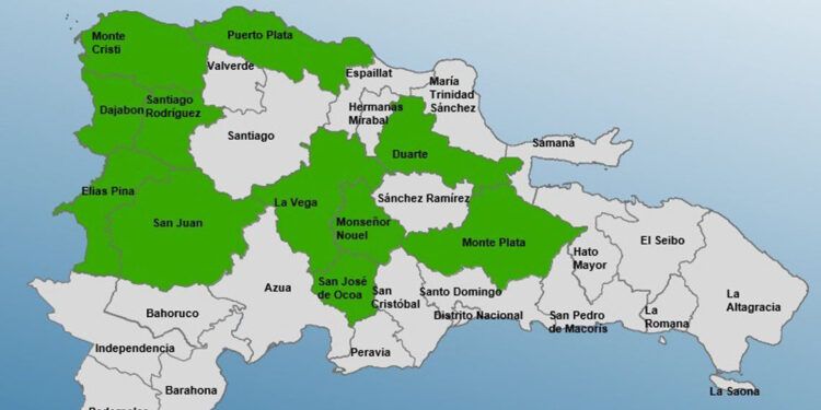 Aumentan a 11 las provincias en alerta por aguaceros