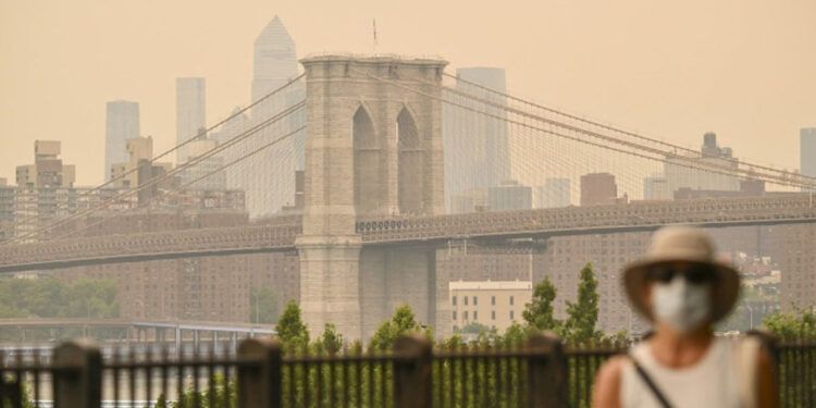 Humo de incendios en Canadá afecta a Estados Unidos