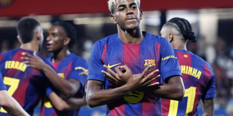 Lamine Yamal lidera triunfo del Barcelona 4-1