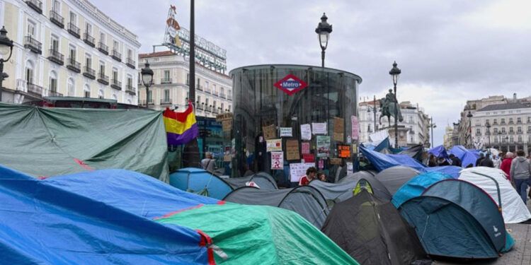 Protestas por la vivienda cumplen seis días en Madrid