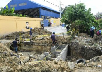 Obra de la CAASD afecta tránsito en Sabana Perdida