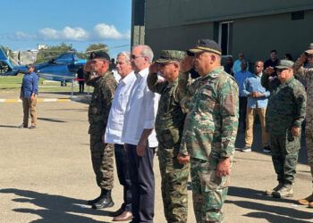 Abinader llega a Dajabón junto a José Antonio Kast para supervisar el muro fronterizo