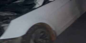 Accidente con tres vehículos en carretera Nagua–Cabrera