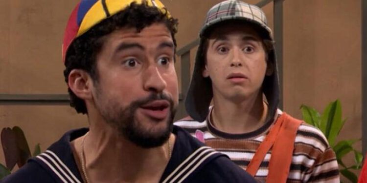 Bad Bunny sorprende en “SNL” al interpretar a Quico en homenaje a “El Chavo del 8”