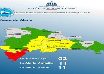 Barahona y Pedernales en alerta roja por huracán Beryl.