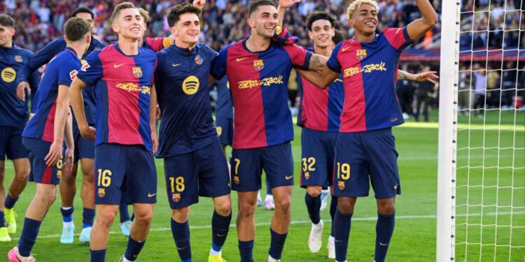 Barcelona, Real Madrid, LaLiga, clásico español, Mbappé, Raphinha, Lamine Yamal, fútbol español Barça-vence-por-cuarta-vez-al-Madrid-y-acaricia-el-título-de-LaLiga