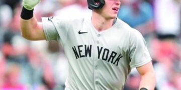 Ben Rice conecta grand slam y Yankees vencen a Orioles