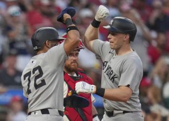 Ben Rice impulsa siete y Yankees superan 12-8 a Cardenales