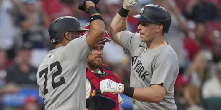 Ben Rice impulsa siete y Yankees superan 12-8 a Cardenales