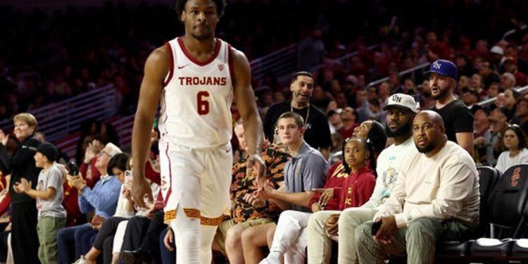 Bronny James no fue escogido en la primera ronda del draft de la NBA