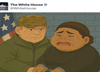 Casa Blanca usa meme estilo Ghibli para burlarse de migrante