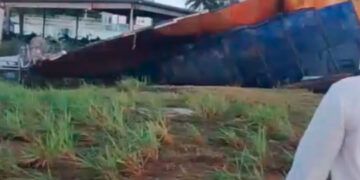 Colapso de acueducto en Nagua causa inundaciones