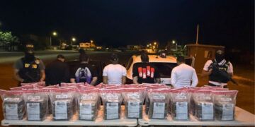 DNCD incauta 150 paquetes de cocaína en Azua