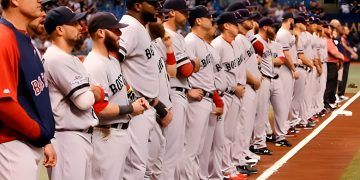 Equipo de los Medias Rojas de Boston.