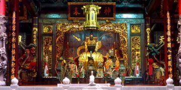 Imagen de un altar a la Diosa del Mar Mazu
