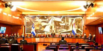 Imagen del acto conmemorativo del Dia del Poder Judicial en la honorable Sala Augusta de la Suprema Corte de Justicia (SCJ) de la República Dominica.