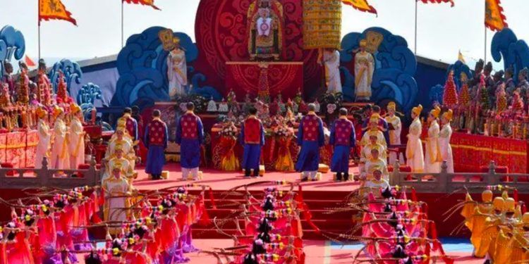 Imagen del culto a la Diosa del Mar Mazu
