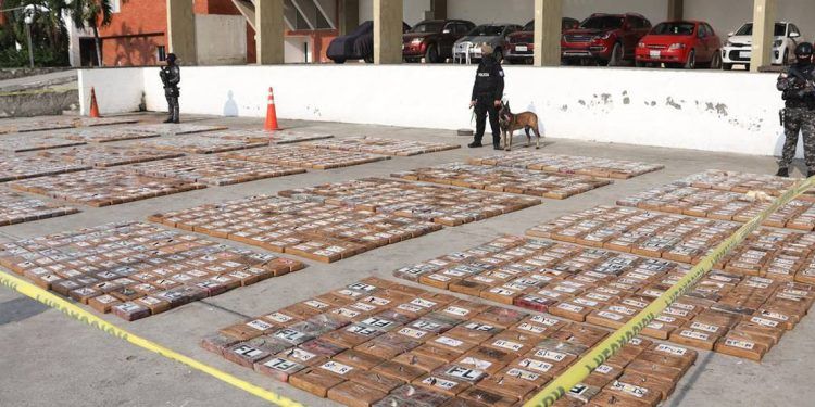 Incautan tres toneladas de cocaína en Ecuador en contenedor de banano