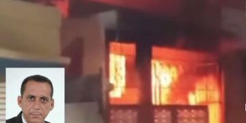 Incendio destruye vivienda del periodista Ramón Minyety en Azua