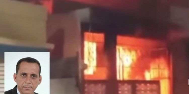 Incendio destruye vivienda del periodista Ramón Minyety en Azua