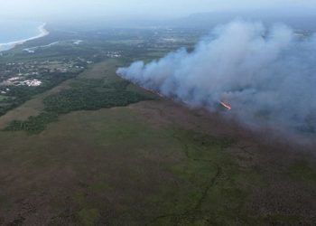 Incendios en lagunas Cabarete y Goleta en Puerto Plata