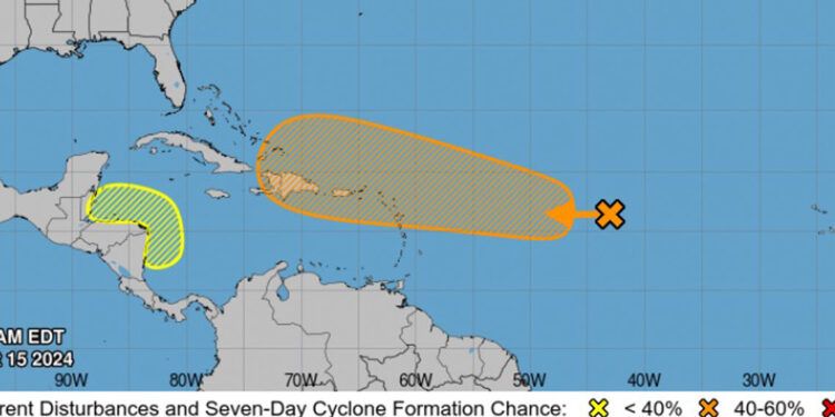 Indomet vigila posible depresión tropical en el Atlántico