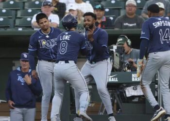 Junior Caminero conecta su jonrón 34 en triunfo de Rays 8-2 sobre Atléticos