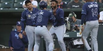 Junior Caminero conecta su jonrón 34 en triunfo de Rays 8-2 sobre Atléticos