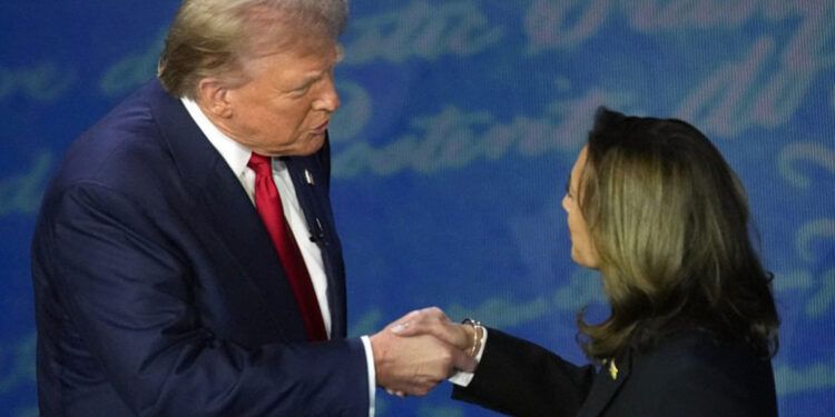 Kamala Harris "ganó" el debate contra Trump según encuesta rápida de CNN