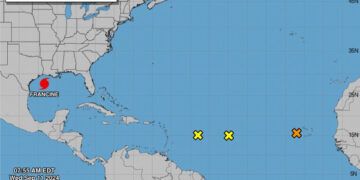 La tormenta tropical Francine se convierte en huracán categoría 1