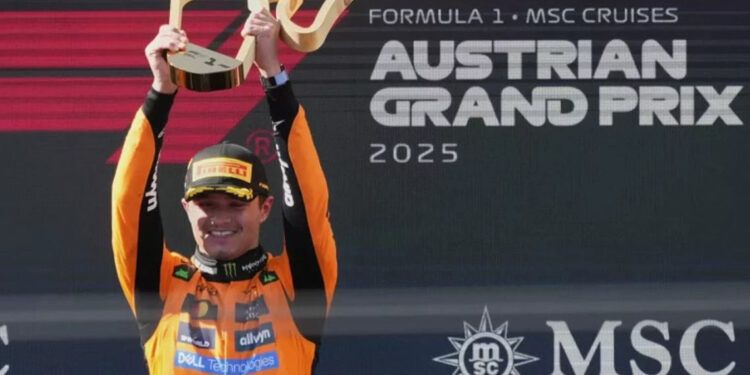 Lando Norris gana el GP de Austria tras duelo con Piastri