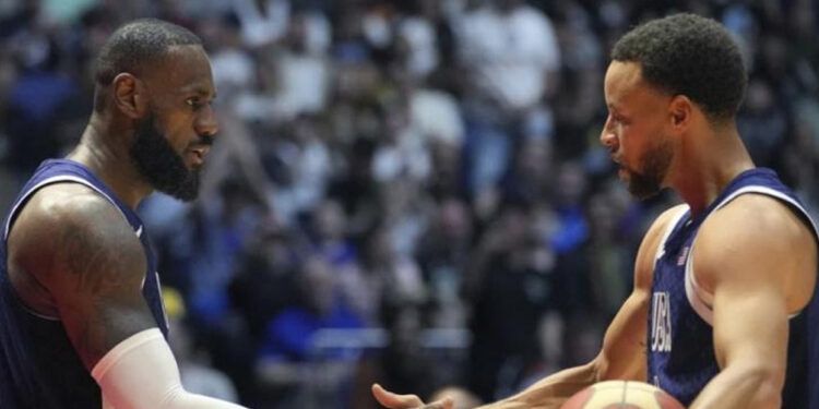LeBron James decide victoria de EE.UU. con un triple