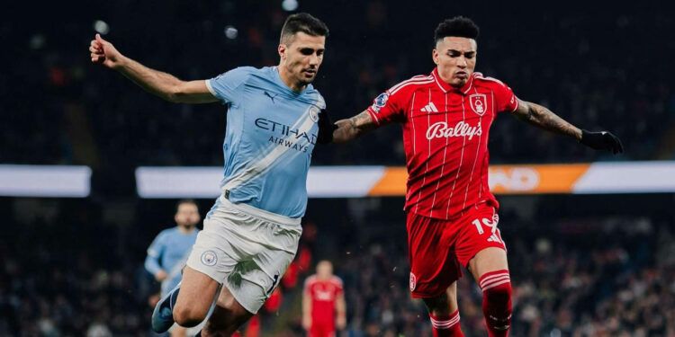 Manchester City empata 2-2 con Nottingham Forest