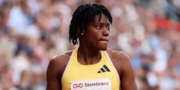 Marileidy Paulino queda tercera en los 400 metros del Grand Slam Track en Jamaica