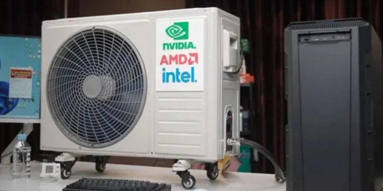 Modifican un aire acondicionado para refrigerar una RTX 4090