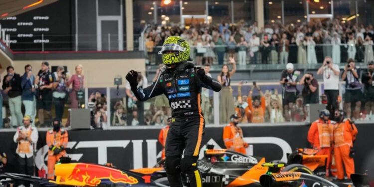 Norris conquista su primer título de F1 tras finalizar tercero en Abu Dabi