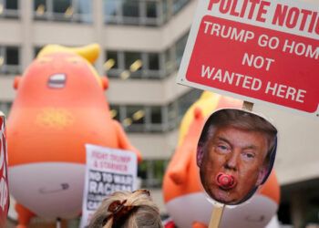 Protestas y arrestos marcan visita de Donald Trump a Londres