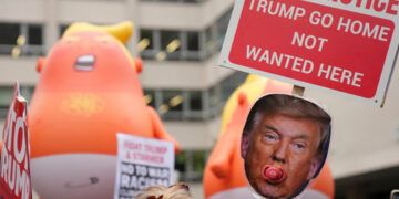 Protestas y arrestos marcan visita de Donald Trump a Londres