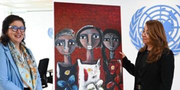 RD dona obra de arte a la ONU en Viena en honor a Las Mirabal