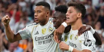 Real Madrid vence al Levante con doblete de Mbappé y gol de Mastantuono