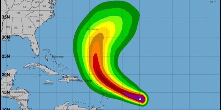 Tormenta Jerry podría convertirse en huracán rumbo a las Islas de Sotavento