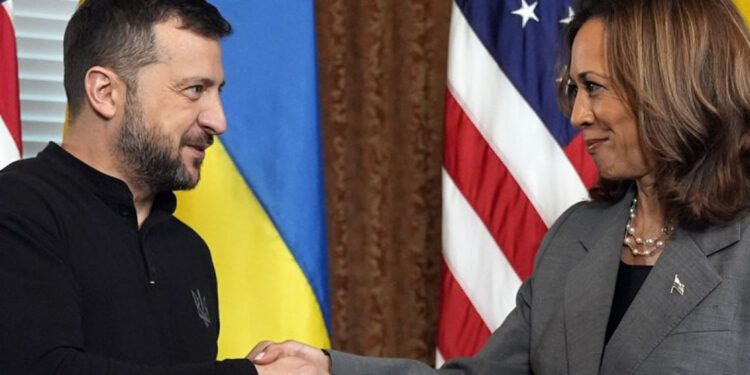 Zelenski recibe respaldo de Biden y Harris en Washington